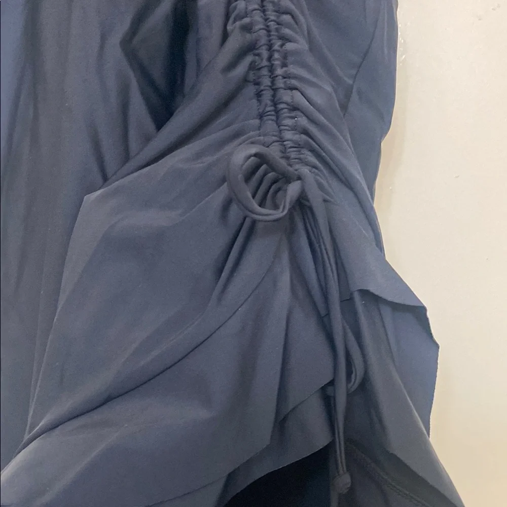 Blooming Jelly Black Ruffle ruched skirt bathing suit NWOT - Picture 5 of 7